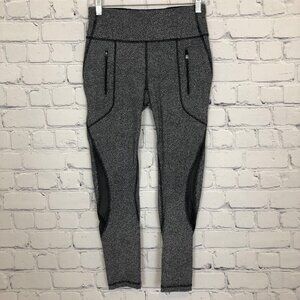 Lululemon Invigorate 7/8 Tight Chakra Print Alpine White Black Size 6